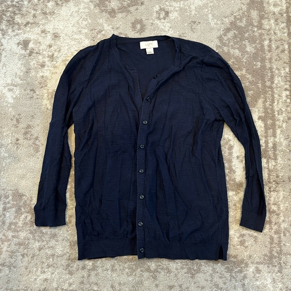 Dark blue light cardigan